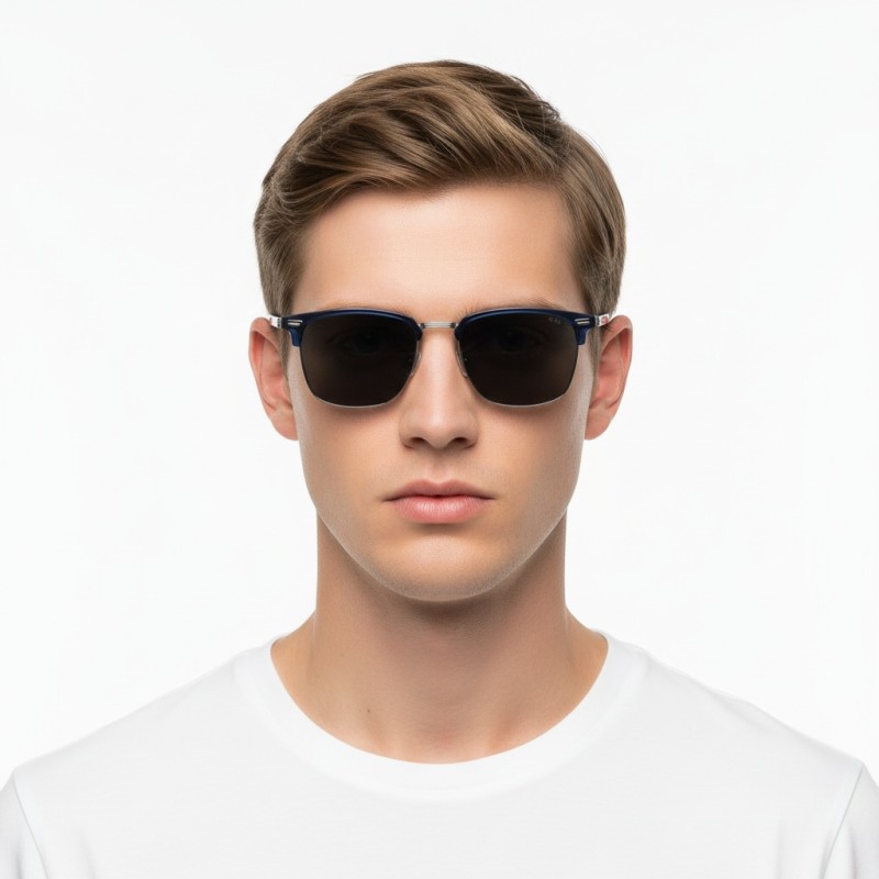 Square Blue Eyeglasses