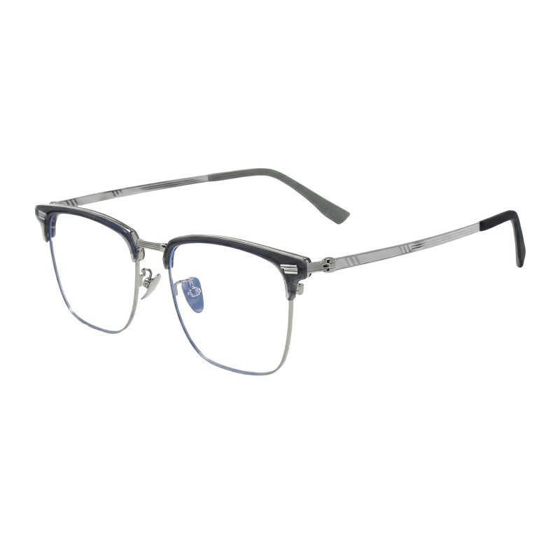 Square Gray Eyeglasses