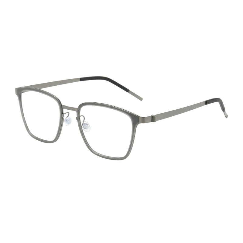 Square Gray Eyeglasses