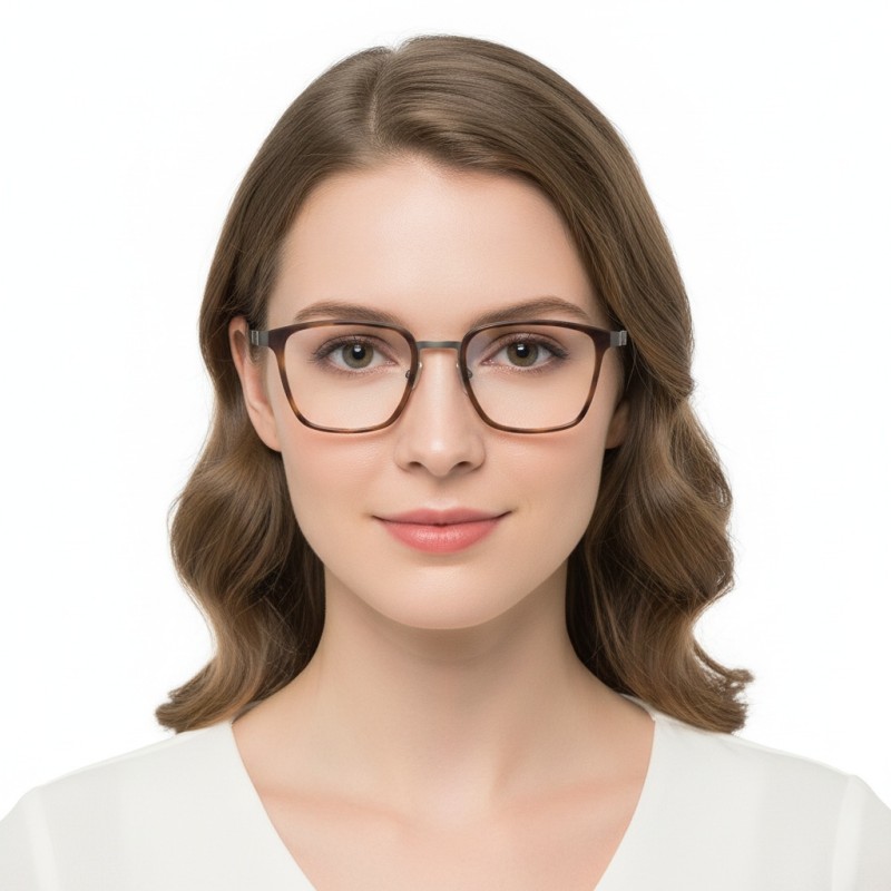 Square Tortoise Eyeglasses