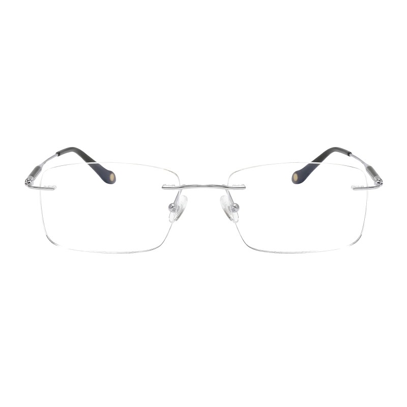 Rectangle Silver Eyeglasses
