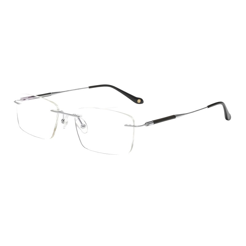 Rectangle Silver Eyeglasses