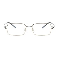Rectangle Black Golden Eyeglasses
