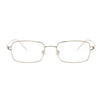 Rectangle Golden Eyeglasses