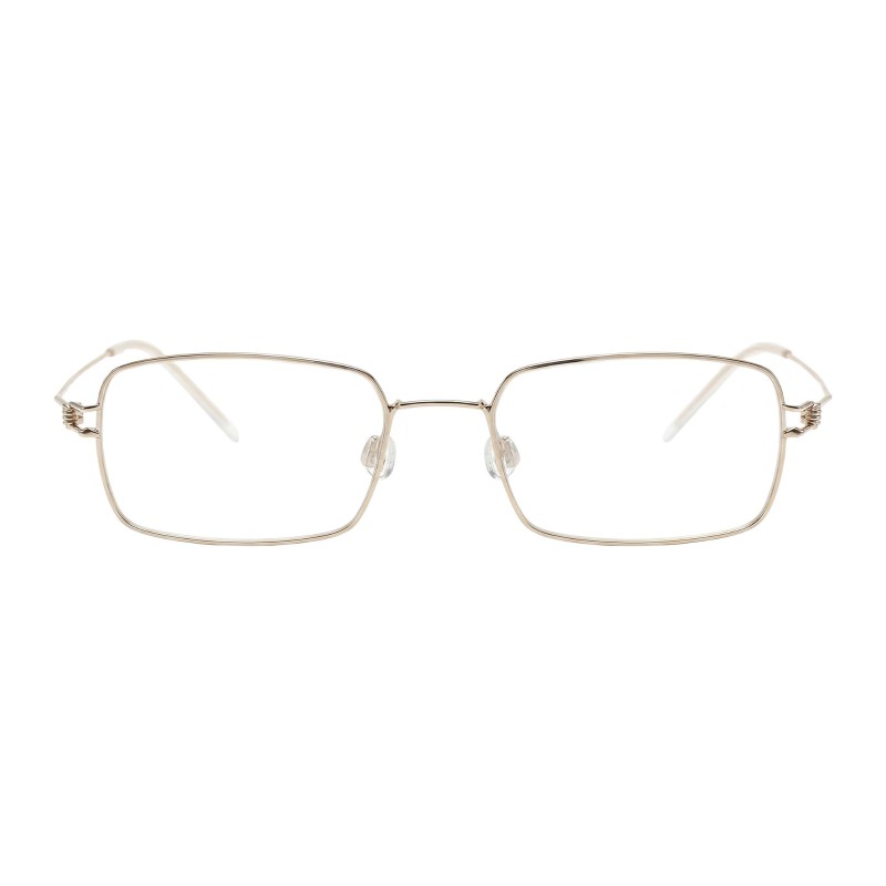 Rectangle Golden Eyeglasses
