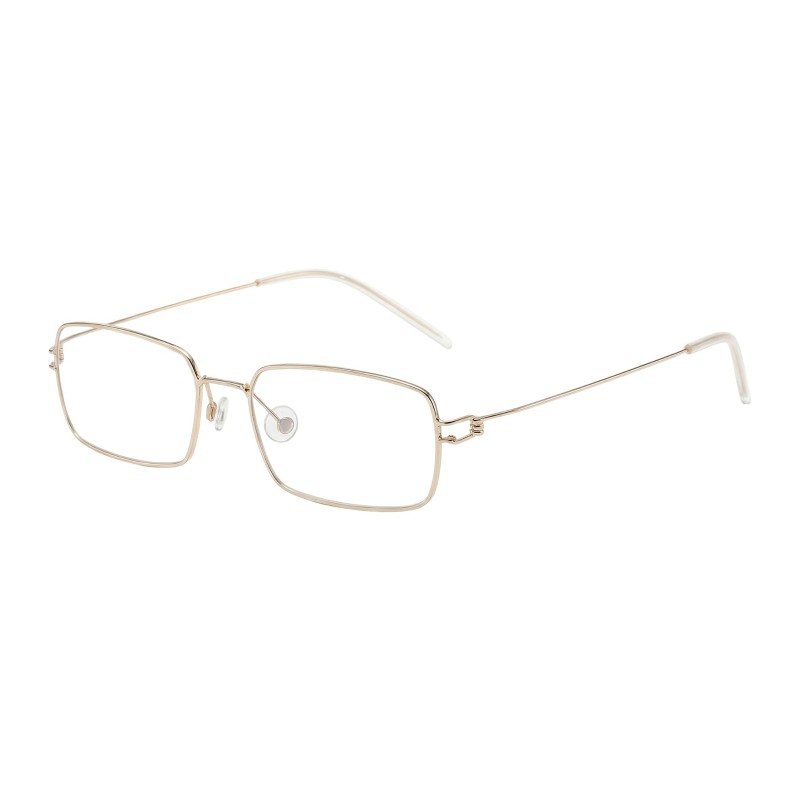 Rectangle Golden Eyeglasses