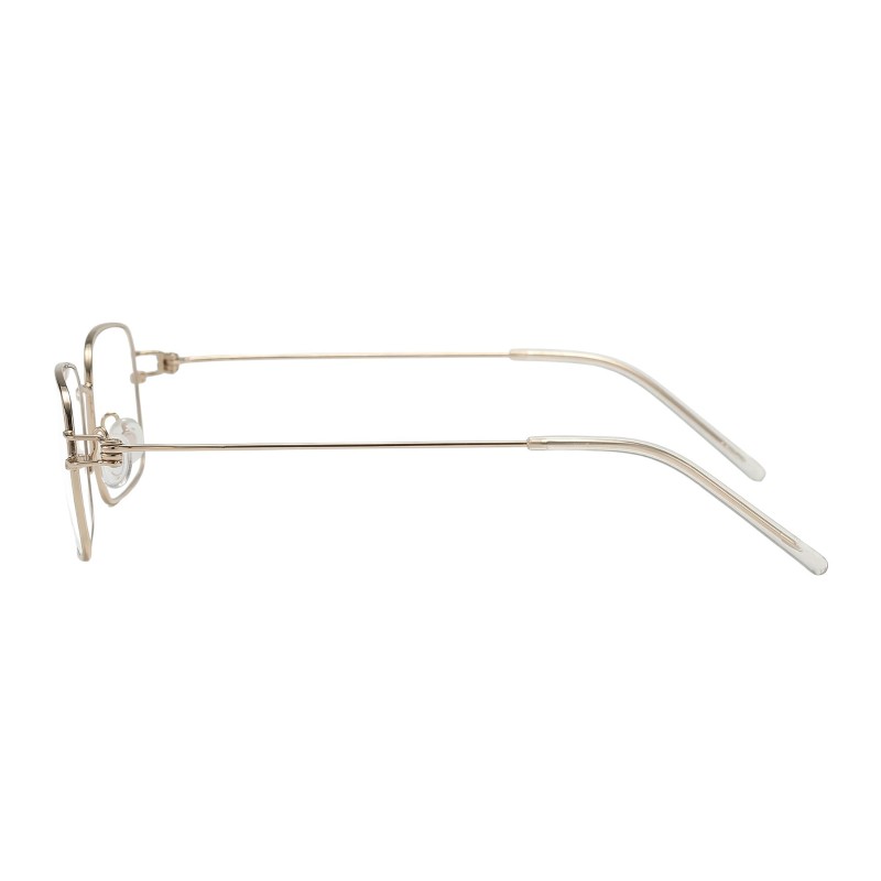 Rectangle Golden Eyeglasses