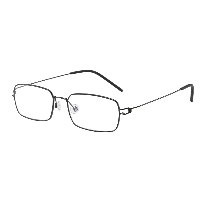Rectangle Gunmetal Eyeglasses