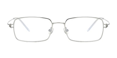 Vista Silver Rectangle Prescription Glasses