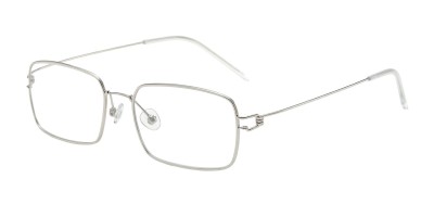 Vista Silver Rectangle Prescription Glasses
