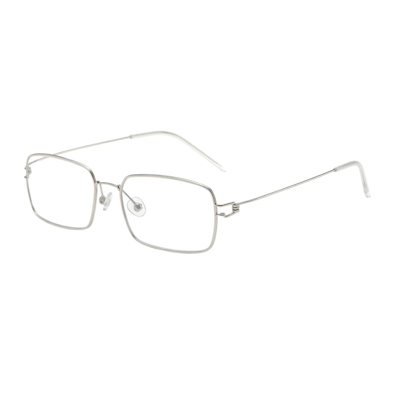 Rectangle Silver Eyeglasses