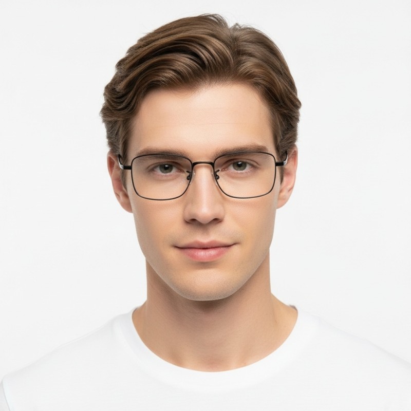 Square Black Eyeglasses