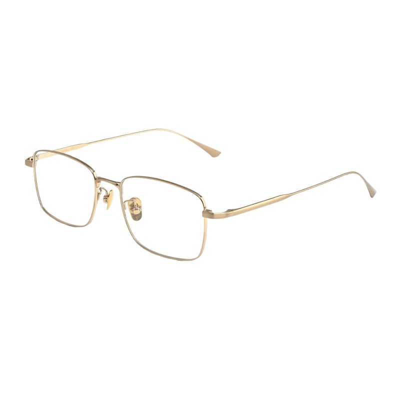 Square Golden Eyeglasses