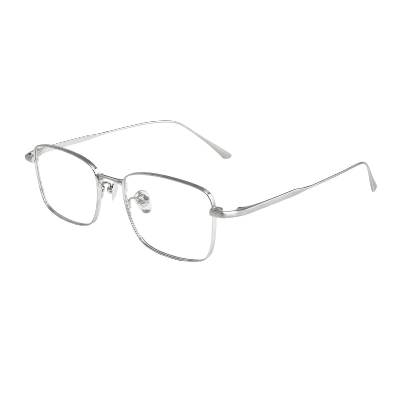 Square Silver Eyeglasses