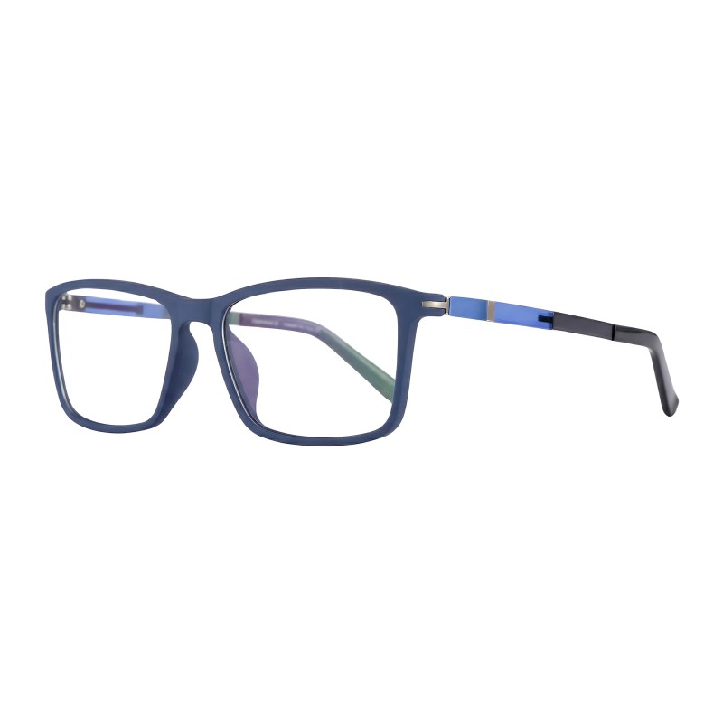 Rectangle Blue Eyeglasses
