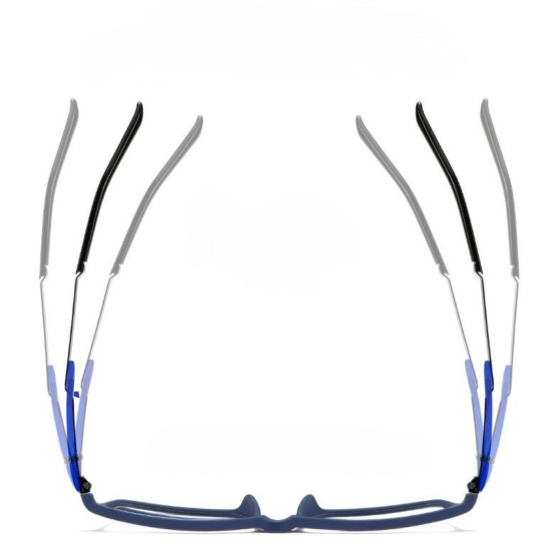 Rectangle Blue Eyeglasses