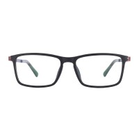 Rectangle Red Eyeglasses