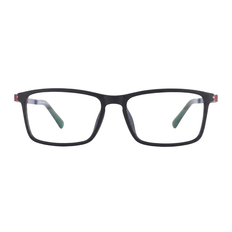 Rectangle Red Eyeglasses