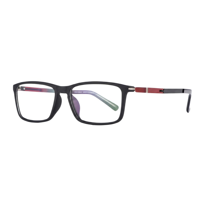Rectangle Red Eyeglasses