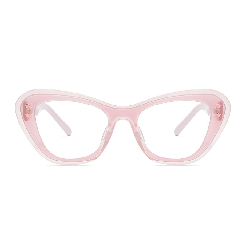 Cat Eye Pink Eyeglasses