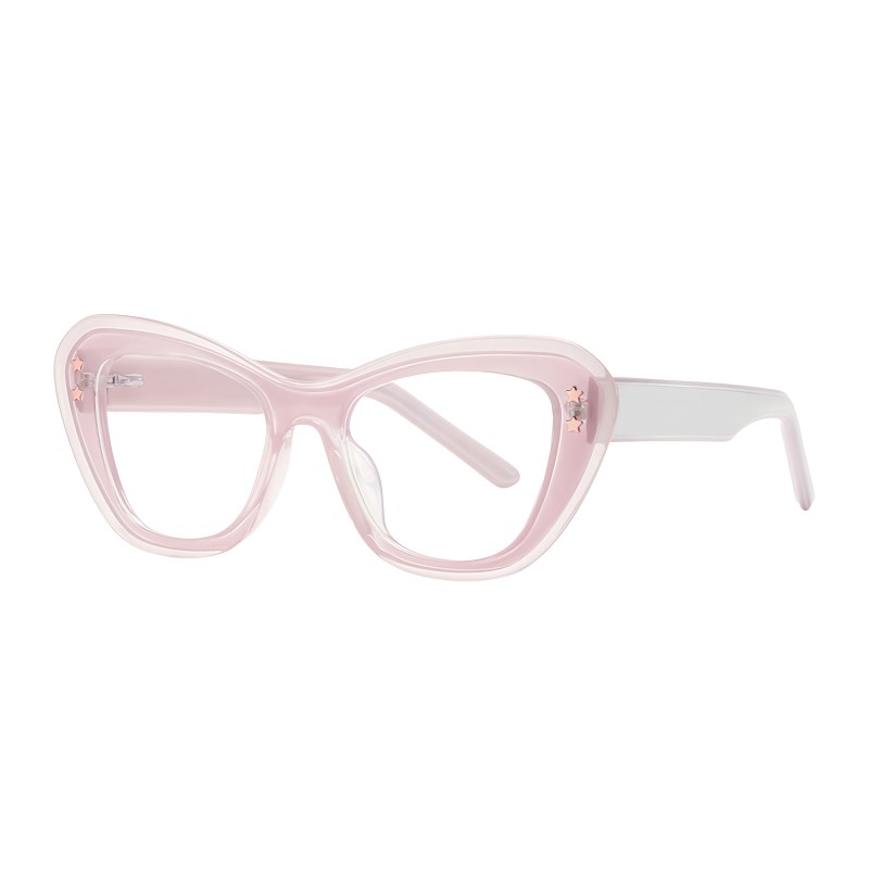 Cat Eye Pink Eyeglasses