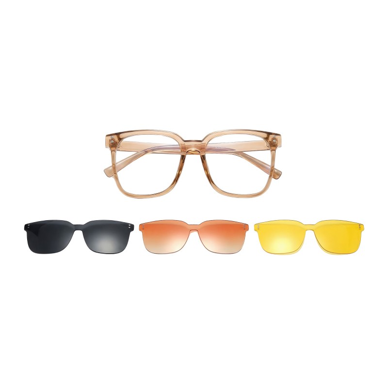Square Brown Eyeglasses