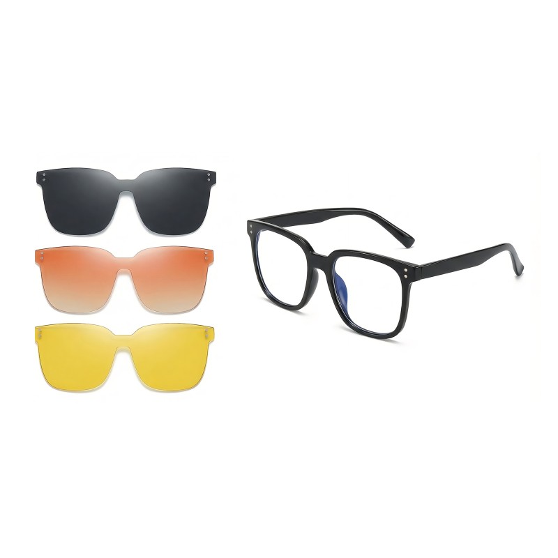 Square Black Eyeglasses