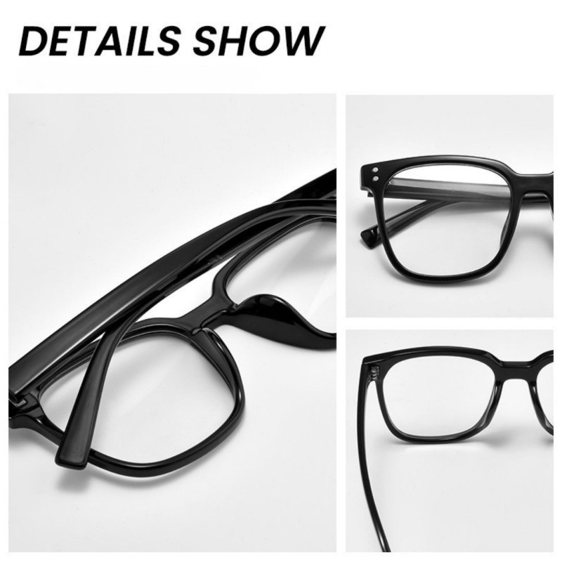 Square Black Eyeglasses
