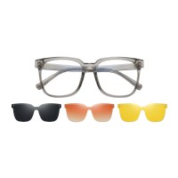 Square Gray Eyeglasses