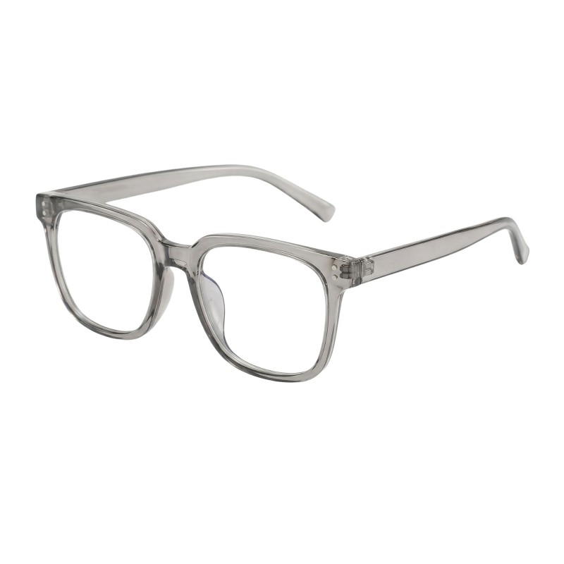 Square Gray Eyeglasses