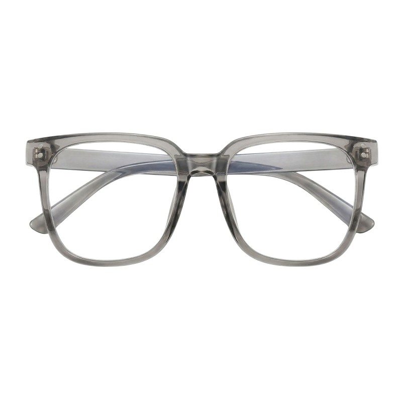 Square Gray Eyeglasses