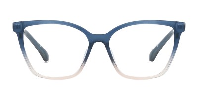 Square Blue Eyeglasses