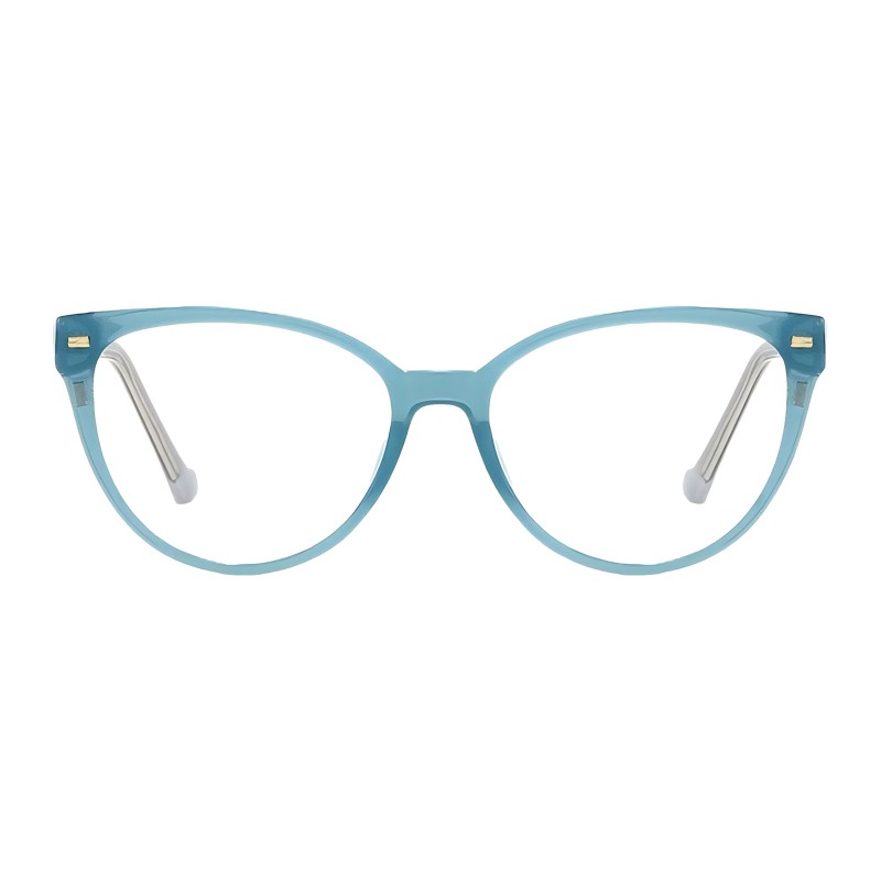 Cat Eye Cyan Eyeglasses
