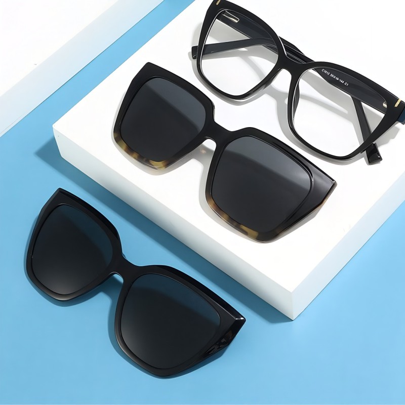 Square Black Eyeglasses