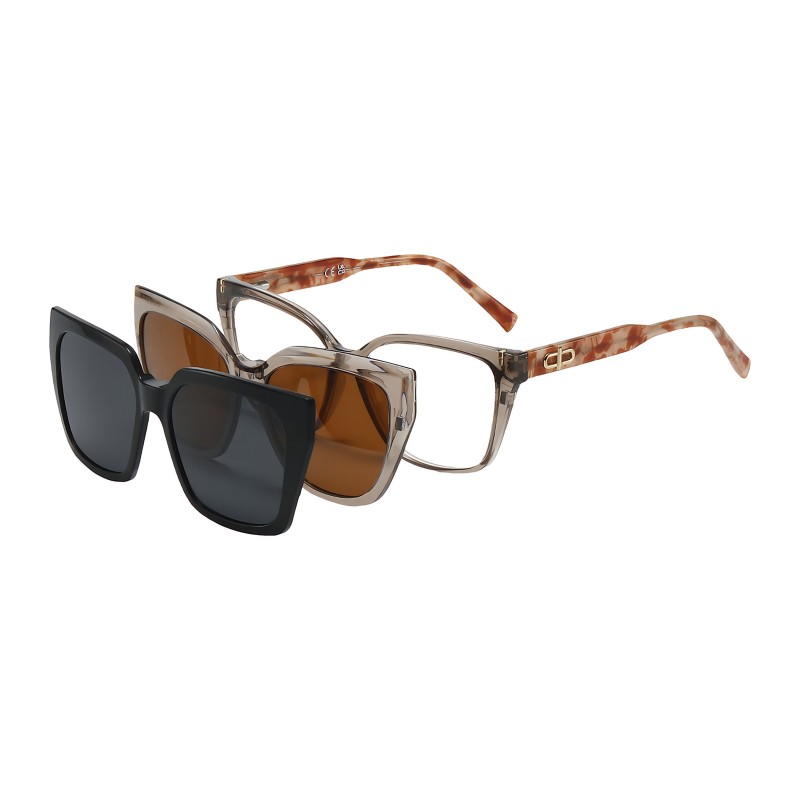 Square Light Mocha Eyeglasses