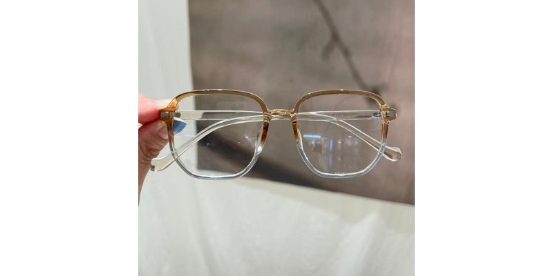 Iris Brown Crystal Square Prescription Glasses additional view