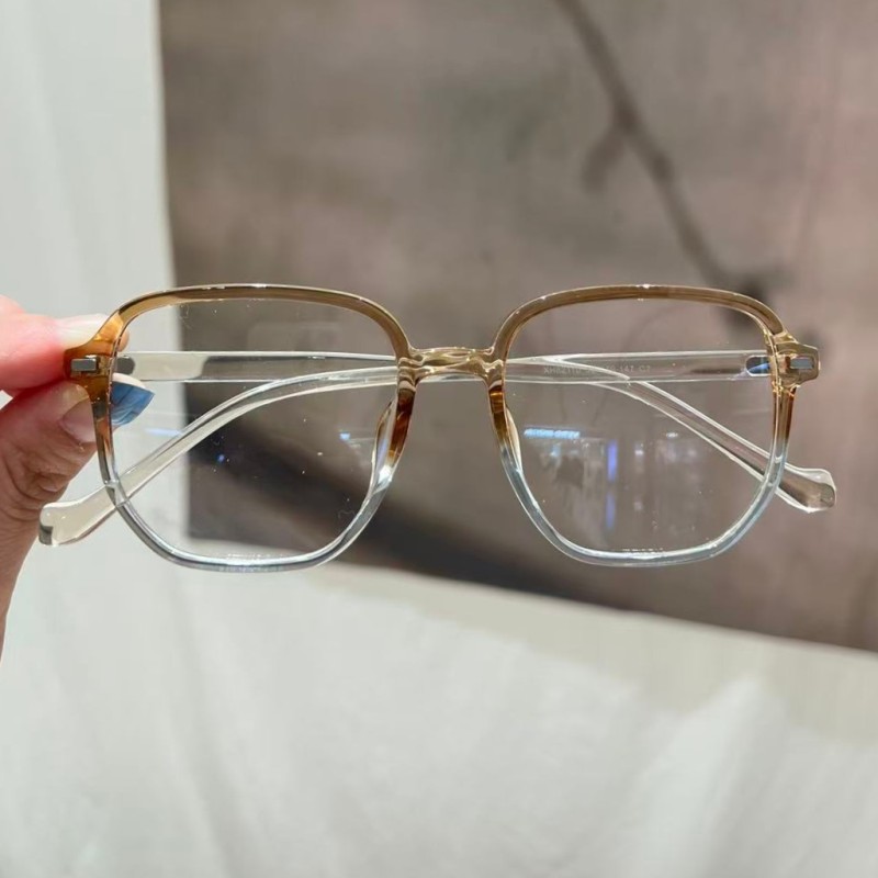 Square Brown/Clear Eyeglasses