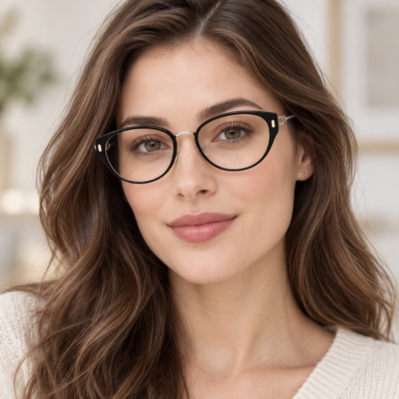 Elodie Black Cat Eye Prescription Glasses additional view