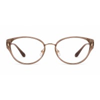 Elodie - Cat Eye Light Brown Eyeglasses