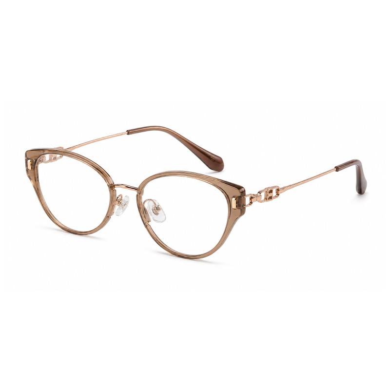 Elodie Light Brown Cat Eye Prescription Glasses additional view