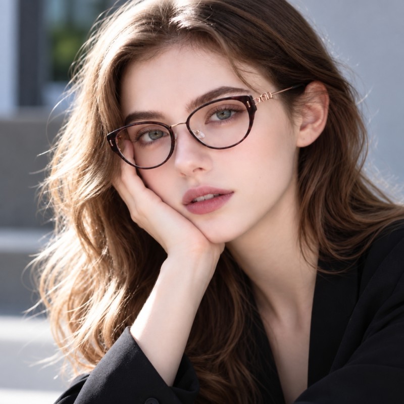 Elodie Tortoise Cat Eye Prescription Glasses additional view