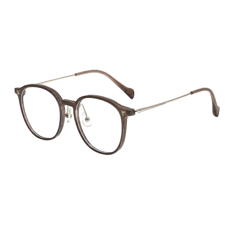 Square Brown Eyeglasses