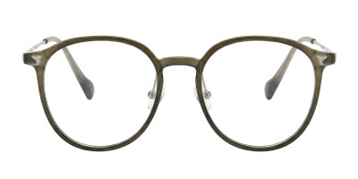 Seraphina Olive Green Square Prescription Glasses