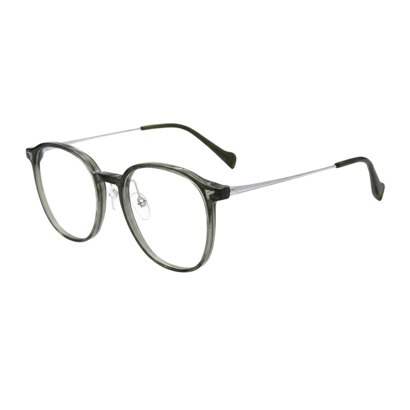 Square Green Eyeglasses