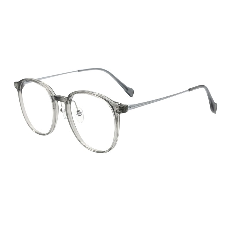Square Gray Eyeglasses