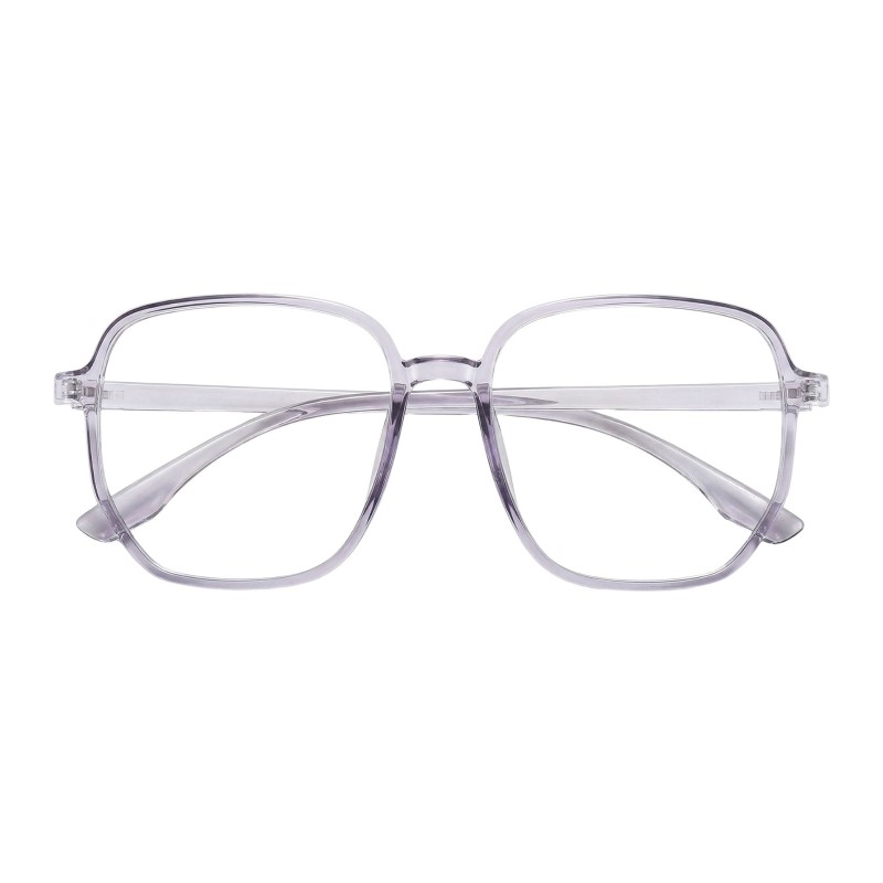 Square Light Gray Eyeglasses