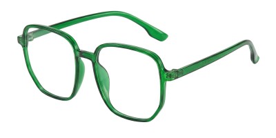 Square Green Eyeglasses