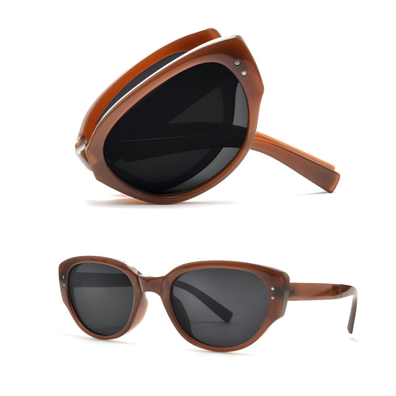 Cat Eye Brown Sunglasses