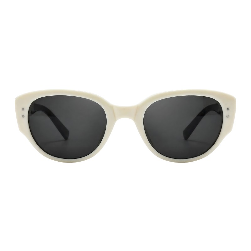 Cat Eye White Sunglasses