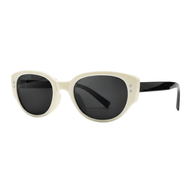 Cat Eye White Sunglasses